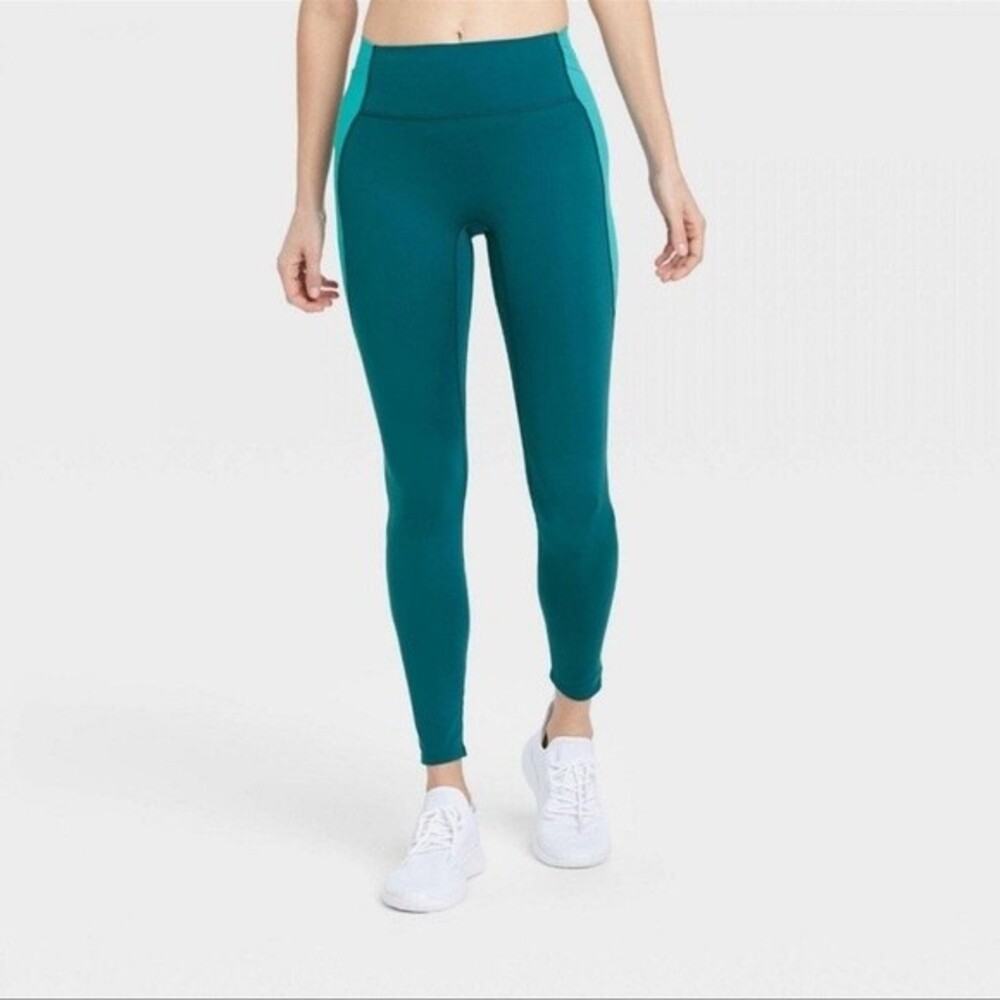 All In Motion NWT Women's Brushed Sculpt High Rise Color Block Leggings S
